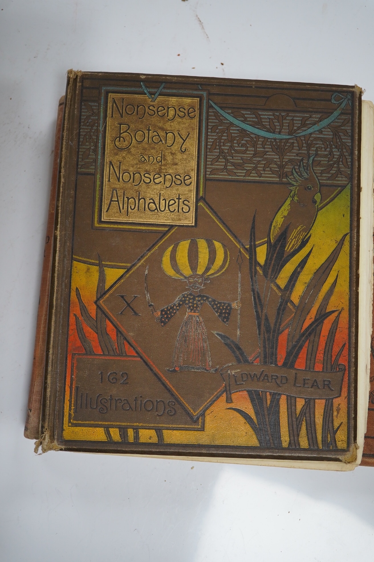 Lear, Edward - Journals of a Landscape Painter in Albania, 1st edition, original blind stamp blue cloth, gilt titles, spine bumped, small tear to upper front hinge, with litho map and 20 tinted litho plates, Richard Bent